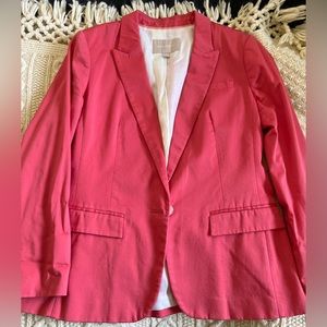 Banana Republic blazer. Size 8. Bright coral.